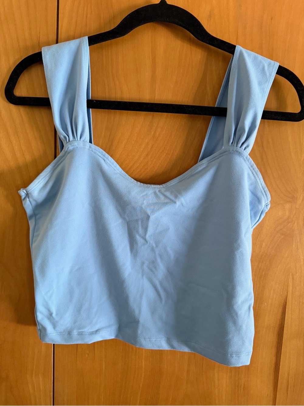 Light Blue Cropped Tank Top